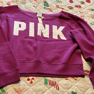 Victoria's Secret Purple Off-the-Shoulder Sweater